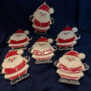 Festive Santa Claus Ornament Set